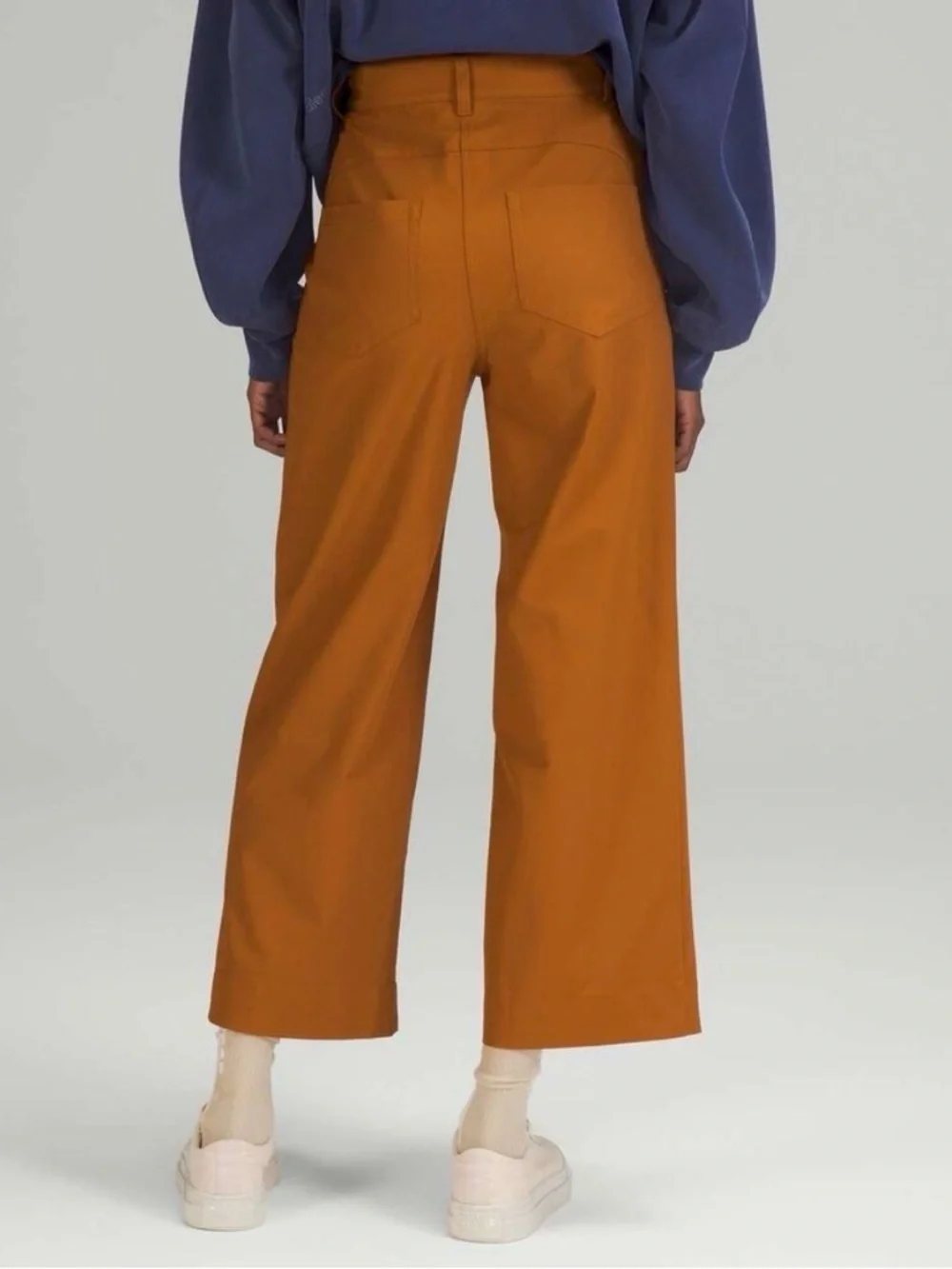 Lululemon City Sleek Wide Leg Cropped Pant Sz 24 Brown